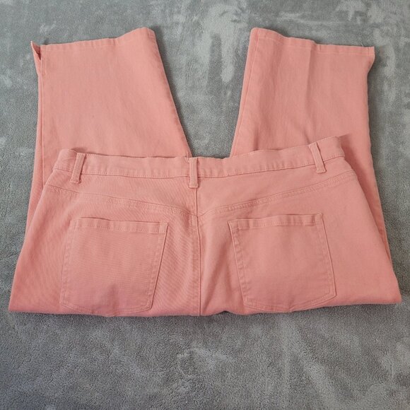 Gloria Vanderbilt Amanda Womens Jeans 18W Plus Capri Orange Denim Zip Fly CAP11E - Picture 5 of 10